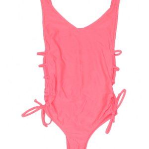 Coral one piece swim suit